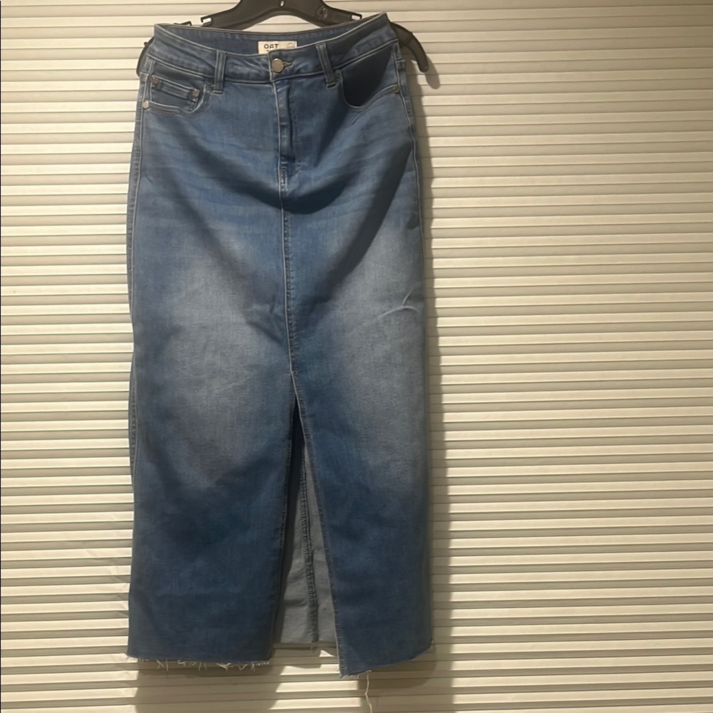Denim Maxi Skirt